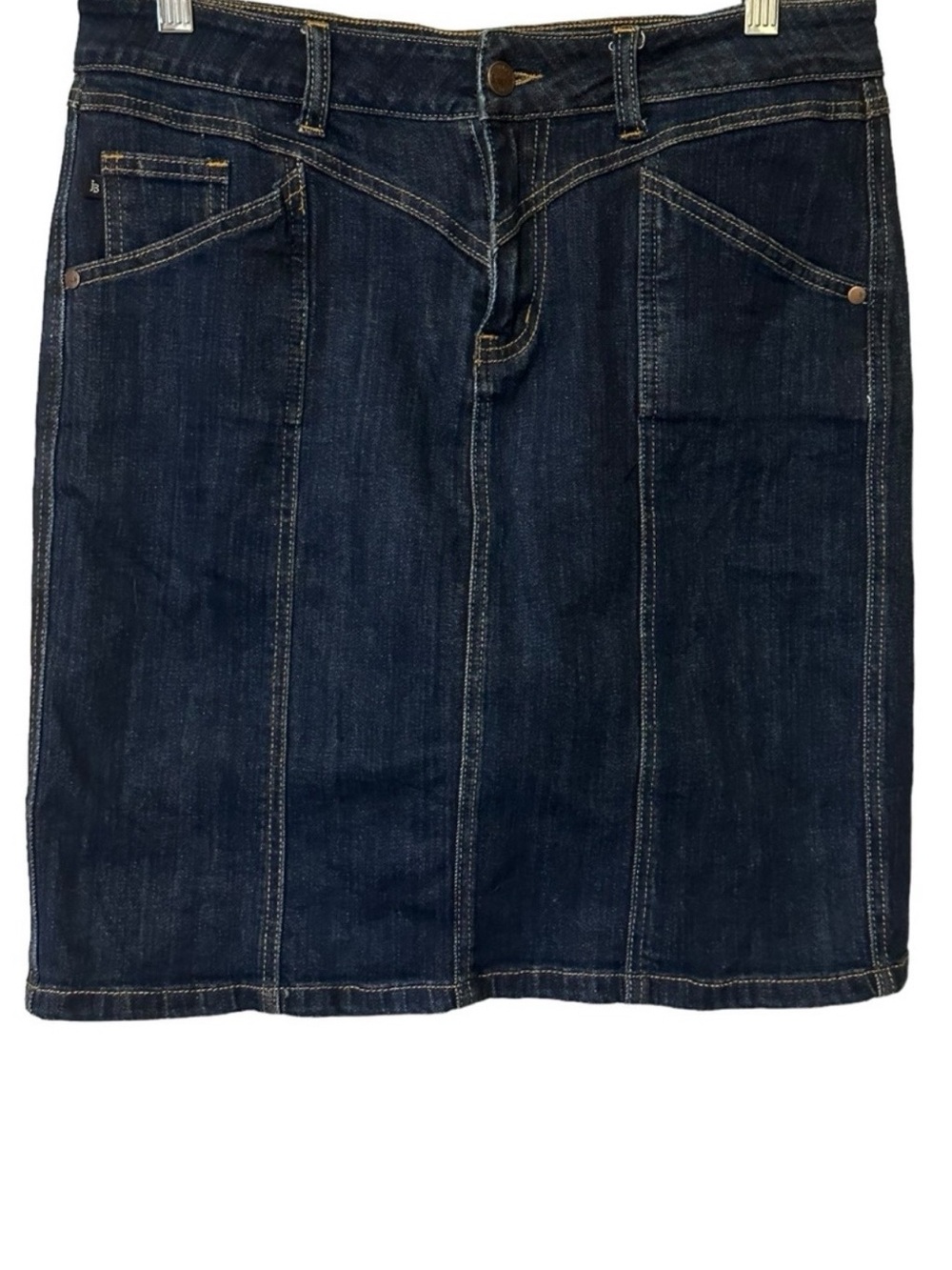 Judy Blue Denim Skirt Large Western Cowgirl Rodeo Dark Wash Y2K Boho JB2919